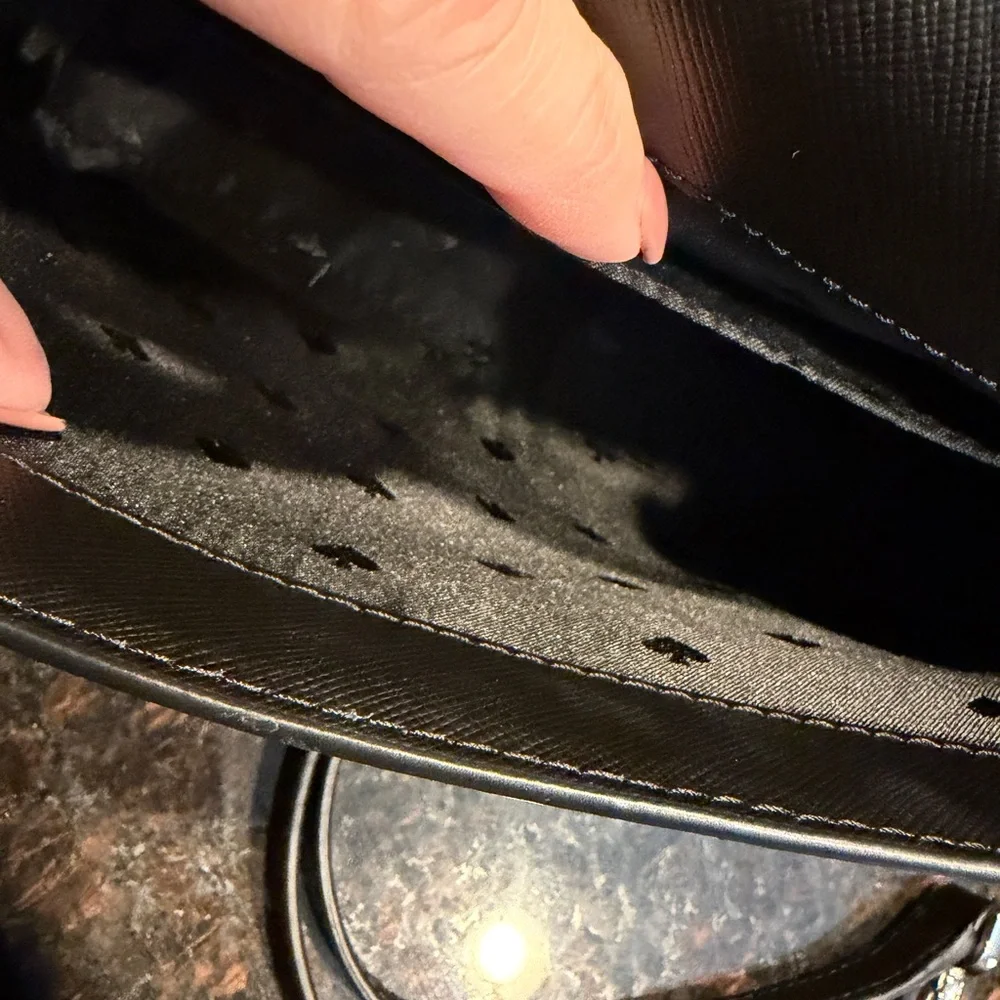 Kate Spade Black Crossbody with Gold Chain - Picture 2 of 7